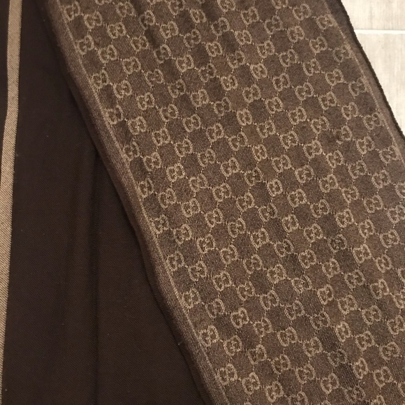 Gucci scarf wool monogram - Picture 2 of 7